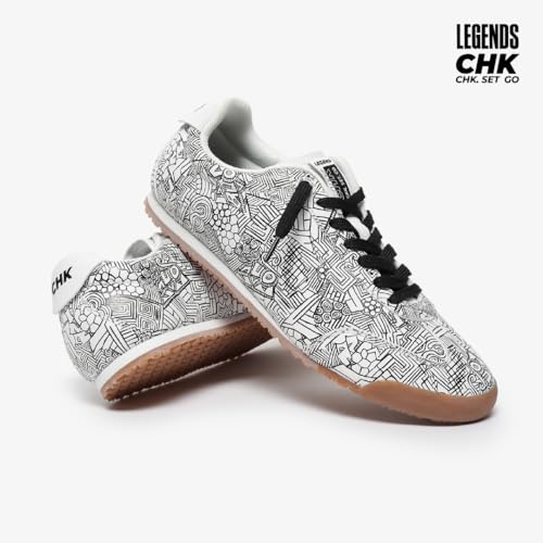 Image of CHK Legend Men's Casual Shoes | Premium Microfiber PU Upper | Cushioned Insole & EVA Midsole | Durable High-Abrasion Outsole | Lightweight Lace-Up Fashion Sneakers for Everyday Comfort