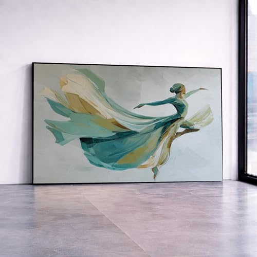 Tableau moderne ballerine peinture danse classique affiche salon 50 x 75 cm