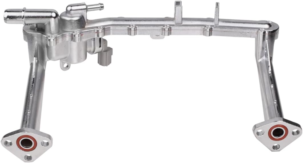 LR109401 Aluminum Rear Coolant Water Heater Pipe with Sensor Compatible with Jaguar XJ XF XE F-Type F-Pace 2013-2021 Replace# AJ814006 LR041788 LR075991