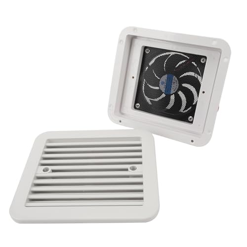Tomvorks Ventilador de Ventilación Lateral de RV de Viento silencioso: Ventilador de Ventilación de Aire Unidireccional para Autocaravana y yates: la Operación Tranquila Asegura la