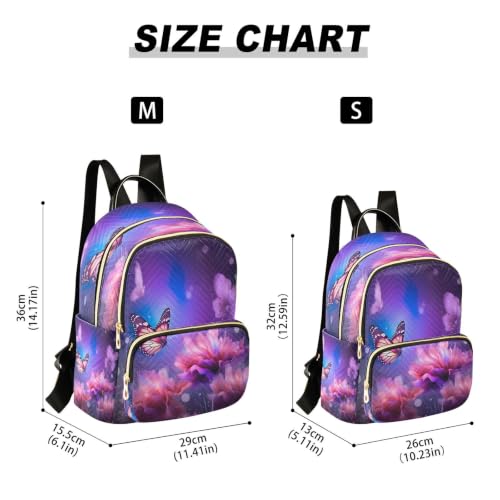 Mini sac à dos matelassé violet antivol et ultra léger - 3