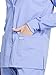 Cherokee Scrub for Women Snap Front Jacket with 3 Pockets, Fade Resistant, 2-Way Stretch, Soft & Durable Fabric - WW340, M, Ciel