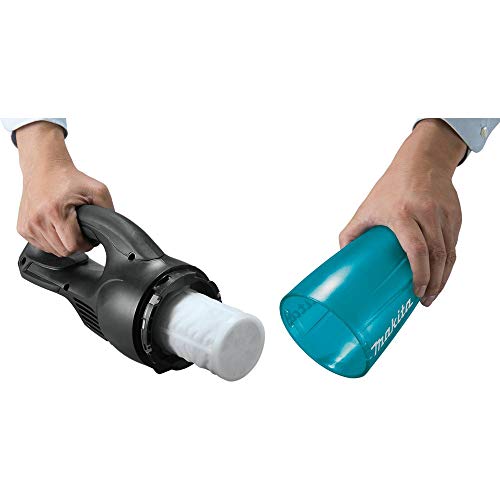 Image of Makita XLC02R1B 18V LXT Lithium-Ion Compact Cordless Vacuum Kit (2.0Ah), Black /Greenish Blue