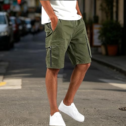 Cargo Shorts para Hombre Shorts Deportivos con Bolsillos miniatura 2