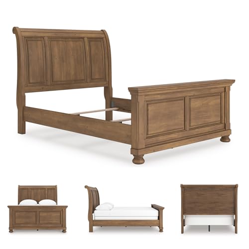 Image of Signature Design by Ashley Furniture Traditional Wood Queen Sleigh Bed