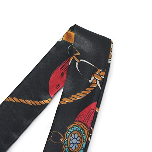 Light and soft twillis scarf, narrow-width twillis scarf, bag handle twillis scarf, shirt and point scarf3