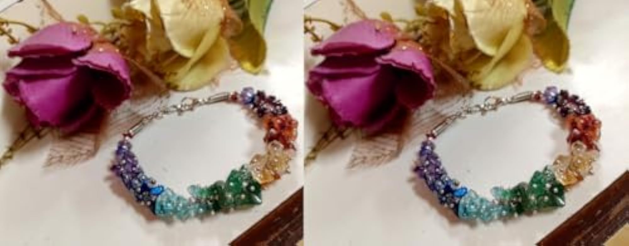 7 Chakra Chips Bracelet Combo Set for Women and Men