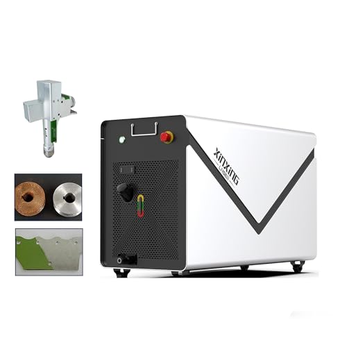 1500 W Raycus Laser Rust Remover Laser Cleaning Machine Handheld 360°Non-Contact Cleaning 220V Water-Cooler Laser Cleaner for Metal Rust Oil Coating Removal