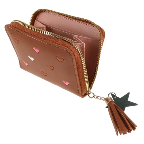 BESPORTBLE Multi-Card Zipper Wallet for Women Cute Portable Coin Purse Mini Wallet for Girls Compact Storage for Cards and Change for Students and Daily Use