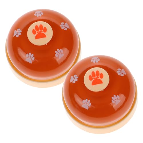 TOGEVAL 2個犬 猫用トレーニングベル ペット ドアサイン ベル 食事 トイレ 合図 インタラクティブ おもちゃ 押しベル 転倒防止設計