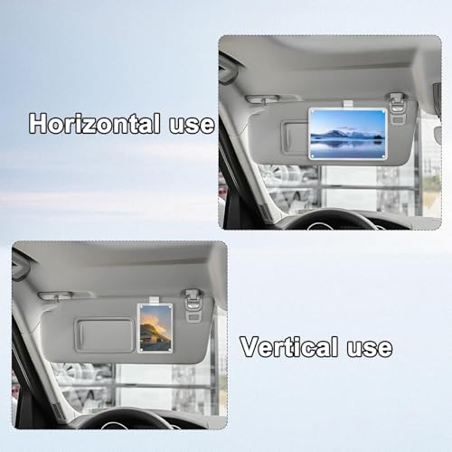 Image of 2Pcs Car Sun Visor Photo Folder, Meaningful Car Accessories for Women Acrylic Magnetic Visor Photo Clip for 3 inch & 4 inch Photos, Holiday Gifts Suitable for Gifting to Family & Friends