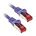 Produktbild InLine 76450P Patchkabel, S/FTP (PiMf), Cat.6, 250MHz, PVC, Kupfer, purple, 0,5m