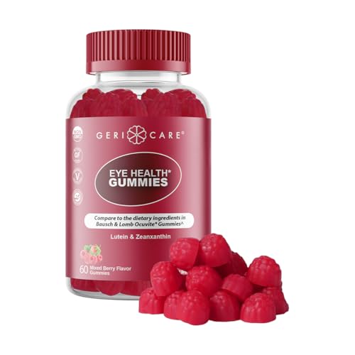 GeriCare Eye Support Gummies, Compare to Bausch and Lomb Ocuvite