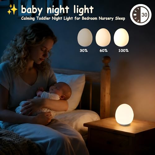 image for AuroraNiteBeam Night Light for Kids,Egg Night Light for Baby Nursery, 