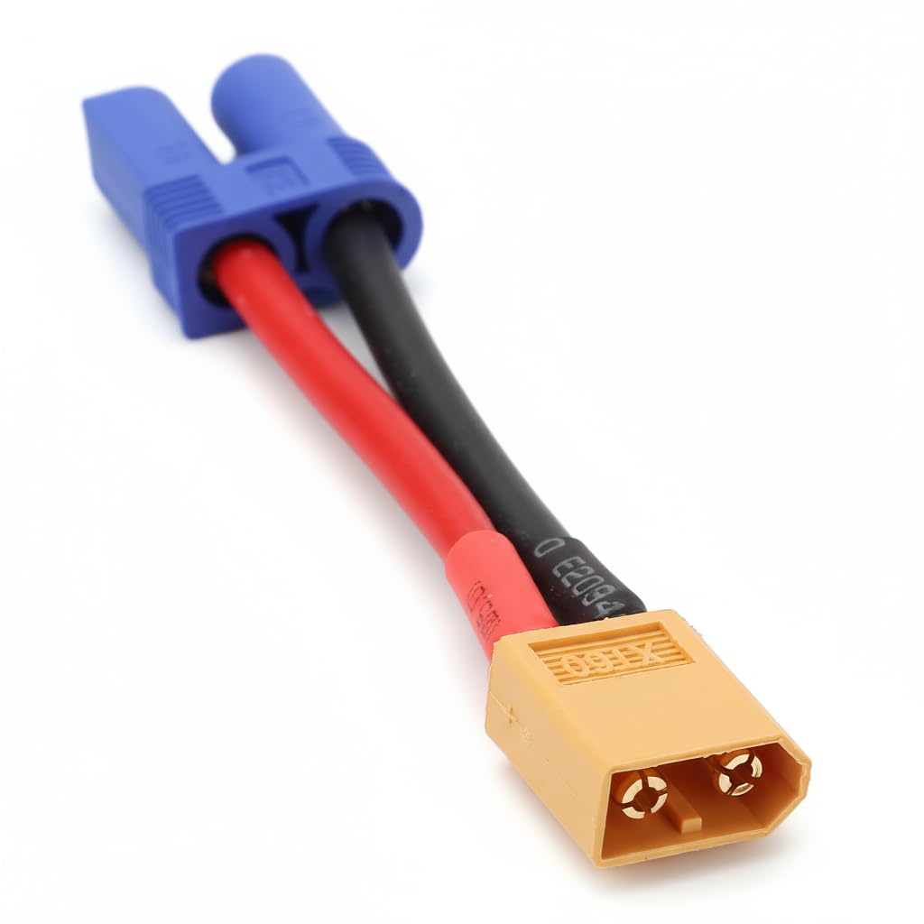 RiToEasysports XT60 Kabel-Set, 14AWG Silikon – Für Lithium-Akkus, 88A Max, 10 Cm Lang