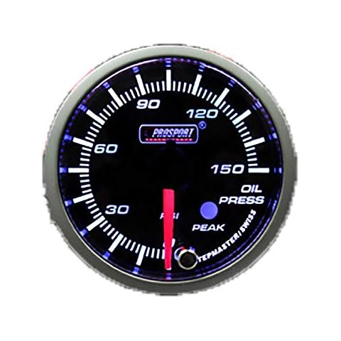 Prosport 216SMOPSWL270-PK.PSI Oil Pressure Electric W/Sender - Warning & Peak Hold Cover
