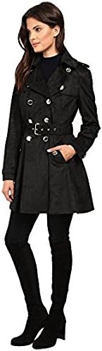 Jessica Simpson Women's Suede Belted Rain Trench Coat : Clothing, Shoes \u0026  Jewelry
