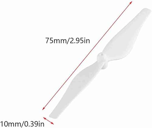 Miniatura 5 de RiToEasysports Juego de 4 pares de cuchillas de hélice, juego de repuesto de hélice de dron ligero de fibra de carbono para DJI Tello (negro)