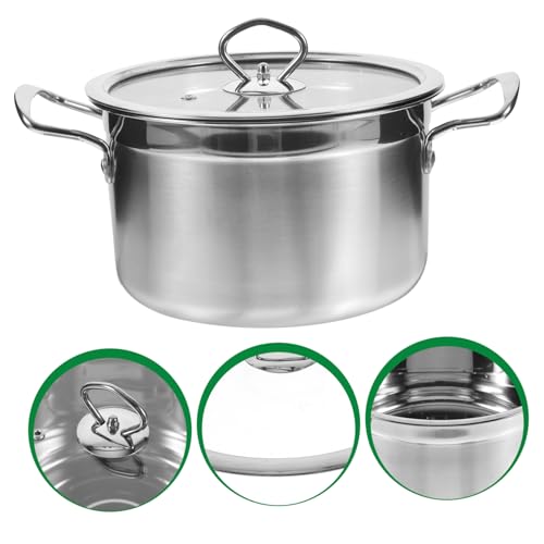 Marmite cuisine en acier inoxydable supérieur avec base unique stable - 8