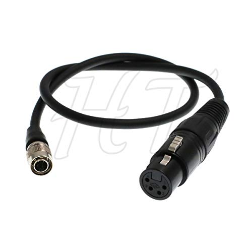 Câble Hirose 4 broches vers XLR pour éviter les coupures sur moniteur DSLR
