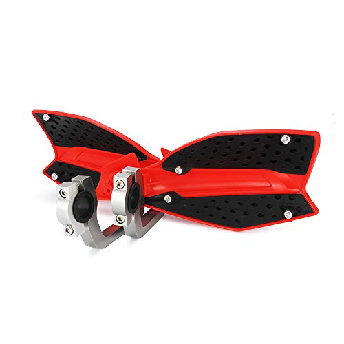 Image of Motorcycle Handguards Double Layer Protection 7 /8 inchand 11 /8 inchUniversal for TRX400 CRF300L CRF150F CRF250R 400EX XRE190 XRE300 Dirt Pit Bike ATV Off Road Motocross Red