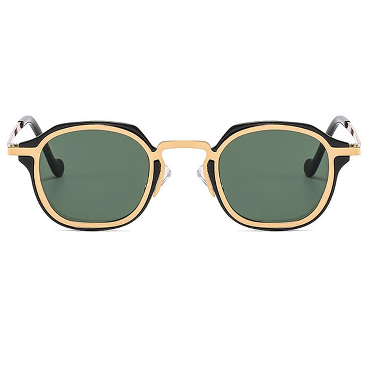 bullabulling Fashion Small Square Sunglasses for Women Men Retro Punk Shades Hip Hop Driving Sun Glasses UV4002