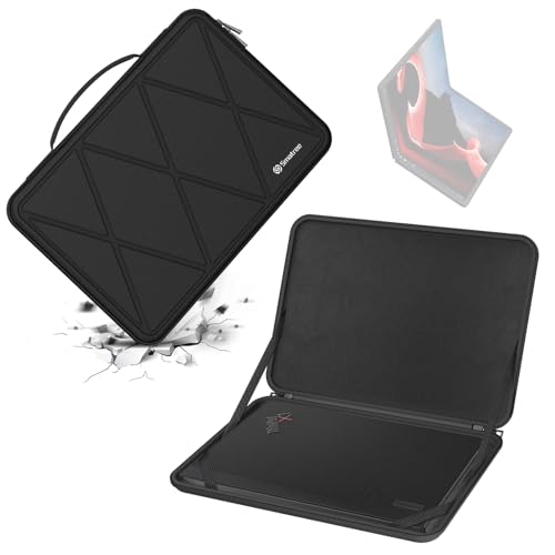 Image of Smatree Hard EVA Protective Sleeve Case Only Compatible for 16 inch Lenovo ThinkPad X1 Fold PC Notebook Bag, Not Fit for Other Laptops, Not Fit for Unfolded State (X8012)