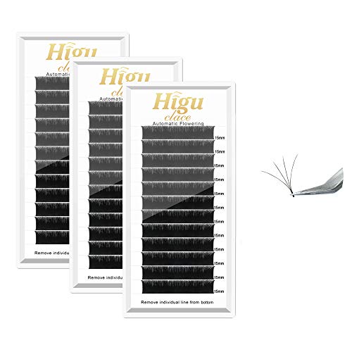 3 Tray Rapid Volume Eyelash Extension 0.07 D Curl 15mm+15mm+15mm | Optional C/D Curl 8-15mm and Mix Length |