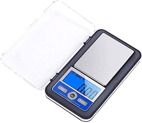 Electronic Scales Precision Digital Scale LED Backlight Display 0.01-500g Mini Pocket for Kitchen Jewellery Tea Yeast Coffee (Black 300g/0.01g) (Black 500g/0.1g)