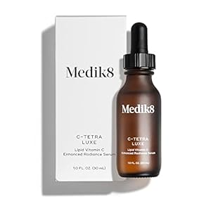 Medik8 C-Tetra Luxe – Brightening, Balancing, Plumping Daily Anti-Aging Vitamin C Face Serum Oil – Firming Treatment for Radiance and Smooth Skin – Fine Line and Wrinkle Reducing Formula – 1.0 oz