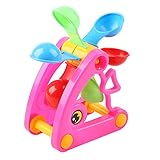 5. Gran regalo para niños, niños, niñas, les encantará este diseño de molino de viento y juguete colorido.