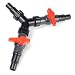 Produktbild SunSun Y Verteiler 20/25 mm (3/4" / 1") mit Stufentüllen und 2x Absperrhahn zur Mengenregulierung für Teichpumpen und Wasserläufe