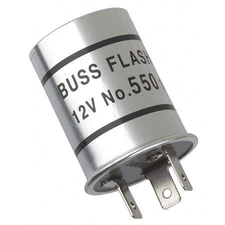 Automotive Flasher, 12V, Silver (3 pieces)