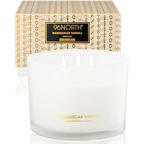 96NORTH Luxury Vanilla Soy Candle - 50 Hour Burn Cover
