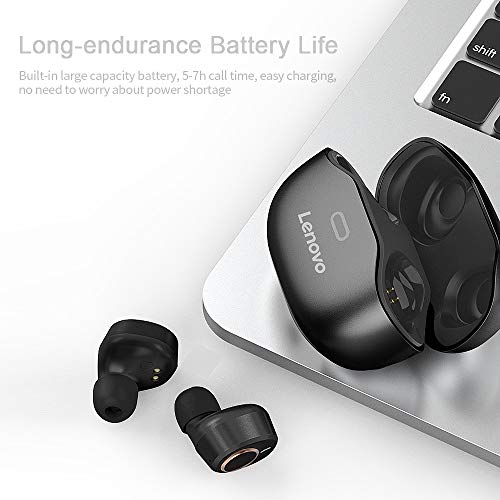 Andoer Fone de ouvido sem fio Lenovo X18 BT 5.0 TWS Fone de ouvido esportivo à prova d'água Fone de