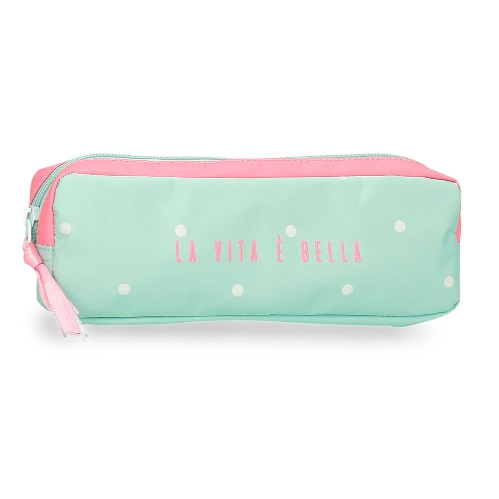 Movom La Vita è Bella Pencil case Green 22x7x3cm Polyester by Joumma Bags, Green, Case