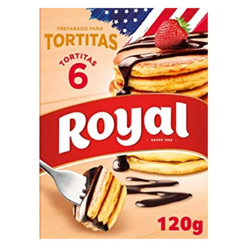 Royal Tortitas, Preparado en Polvo 6 Raciones, Pack 120 g