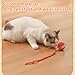 PetPhindU Bite-Resistant Automatic Cat Ball Cat Toy Ball Self-Entertainment Artifact with Rope Pet Supplies Jumping Ball Rechargeable Automatic Silent Toy Suitable for Cats and Dogs (Green+RED)