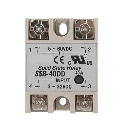 Relais statique SSR-40DD monophasé pour domotique et automatisme DC 1Pcs