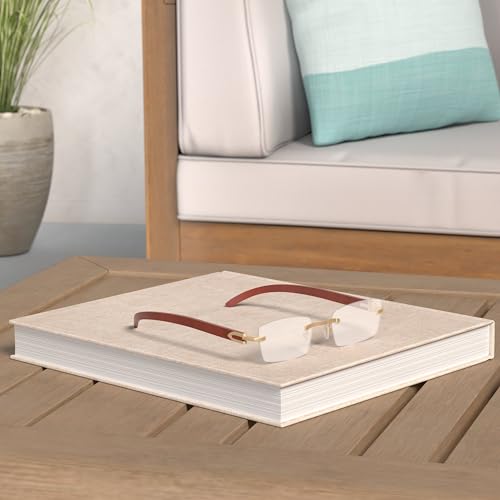 Dollger Rimless Rectangle Sunglasses for Men Women Hip-hop Wood Small Square Sunglasses Frameless 70s 90s Shades2