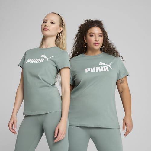 Image of Puma Women Cotton Letter Print Regular Fit Tees