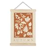 LUVADIAN Fall Wall Art Poster Neutral Autumn Hanger Frame Home Decorations Farmhouse Decor 12×16 Inches