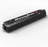 Seladora a Vácuo Automática, Máquina de Embalar Alimentos, queijo, frutas, verdura, carne. Design Compacto, Preta