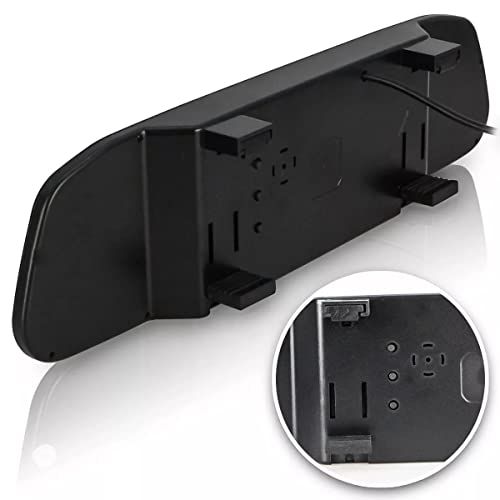 Kit Espelho Retrovisor Automotivo Lcd com Câmera Ré Visão Noturna
