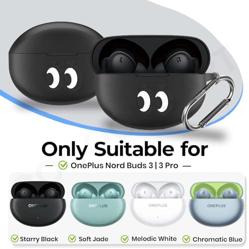 Image of Silicone Case Cover Compatible for OnePlus Nord Buds 3 | 3 Pro (Black Eye)