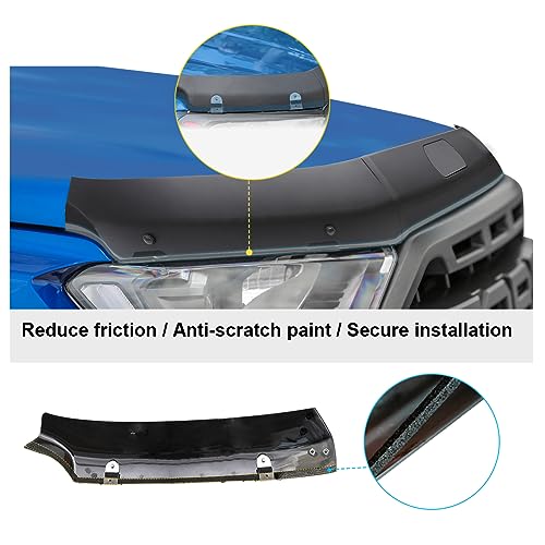 Protector de capó exclusivo negro mate para Ford Ranger Limited 5