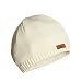 Beanie Women's Knit Winter Hat White Ivory - Premium Wool Blend - designed by CacheAlaska
