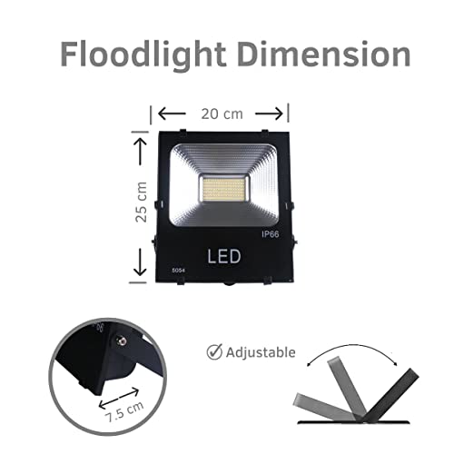 JANDEI - Faretto Proiettore LED 50W Bianco Freddo