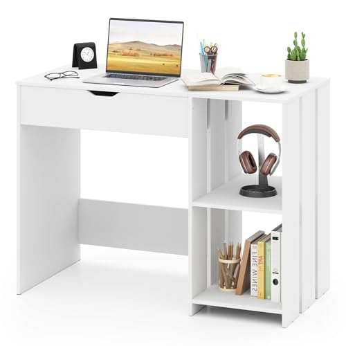 【Ampia Area del Piano di Lavoro】La scrivania con piano sollevabile vanta una superficie spaziosa che migliora l’esperienza di lavoro. Non solo per lavorare, il piano generosamente dimensionato è anche perfetto per leggere, scrivere o altre attività.