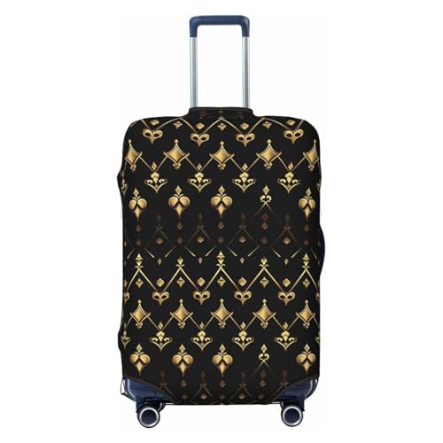Luggage Cover Protector - Retro Gold Texture A Print Fit 18-21 Inch Suitcase Covers for Luggage